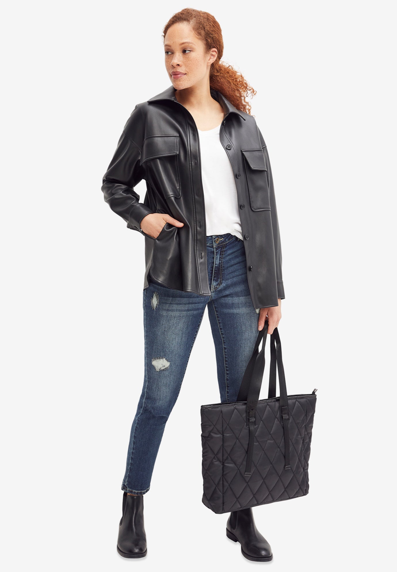 Quilted Tote Bag image number 0