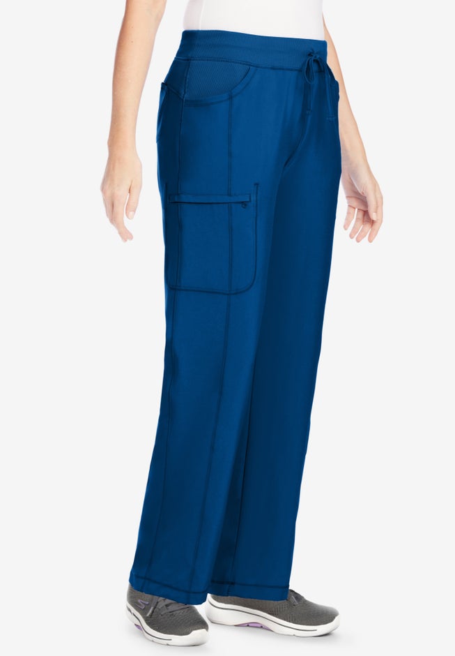 Straight-Leg Drawstring Cargo Scrub Pant image number null