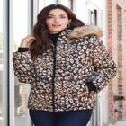 Plus Size Short Length Puffer Coat image number null