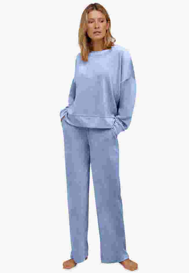 Wide Leg Velour Lounge Pants image number 0