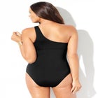 Twist One Shoulder Adjustable Strap One Piece Swimsuit image number null