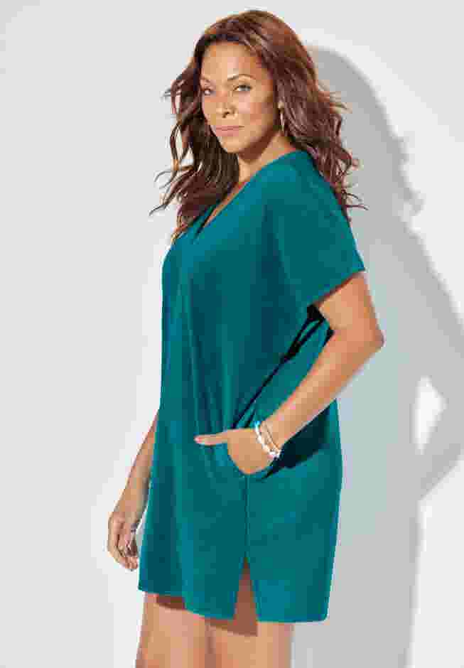 French Terry Lightweight Cover Up Tunic image number 2