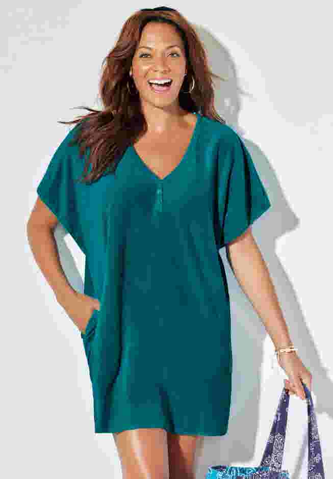 French Terry Lightweight Cover Up Tunic image number 3