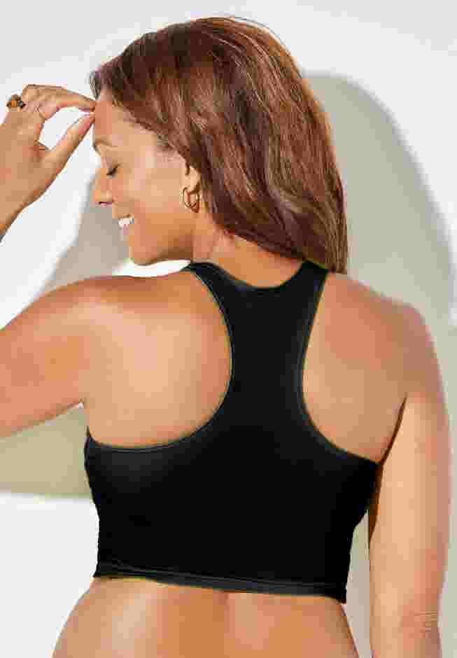 Cropped Racerback Tankini Top image number 1