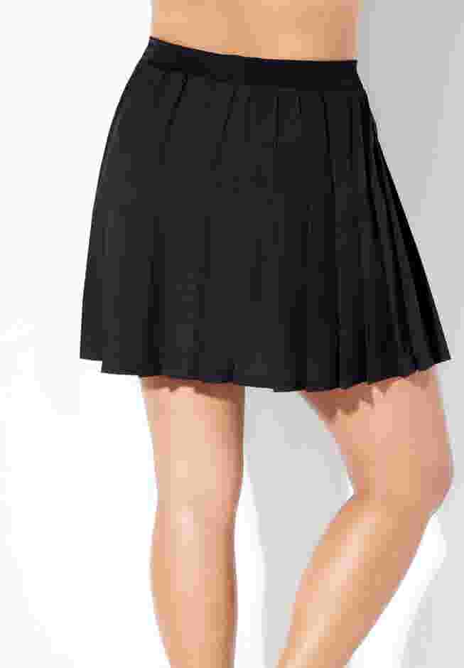Lightweight Quick-Dry Pleated Swim Skort image number 1