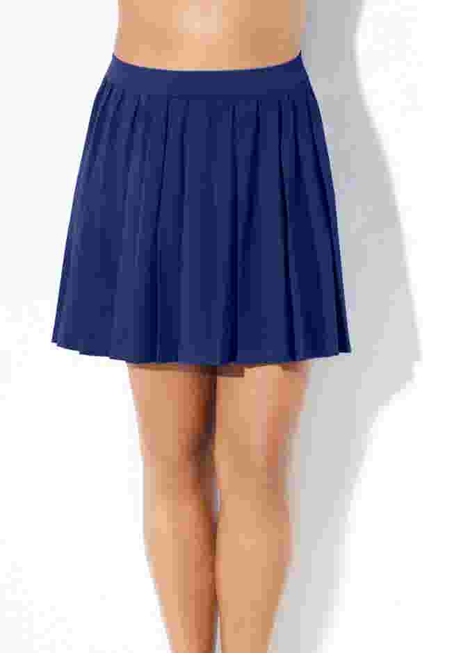 Lightweight Quick-Dry Pleated Swim Skort image number 0
