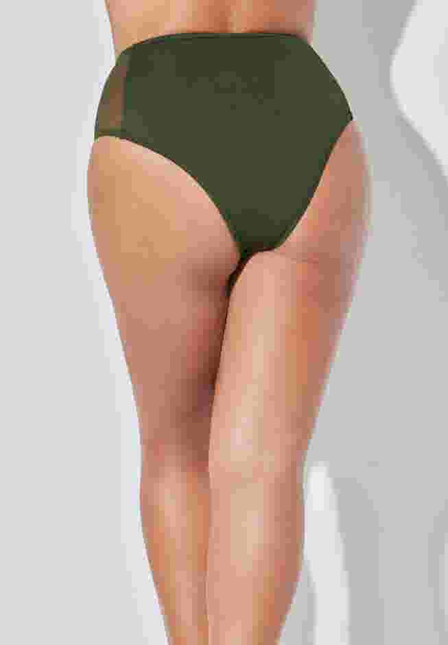 High Waist Mesh Bikini Brief image number 1