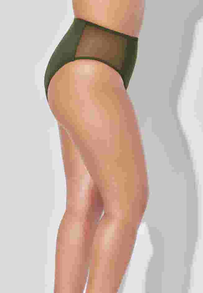 High Waist Mesh Bikini Brief image number 2