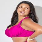 Bra Sized Drape Front Underwire Bikini Top image number null