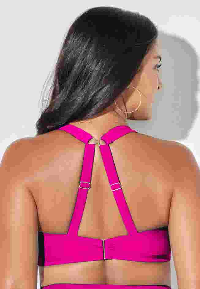 Bra Sized Drape Front Underwire Bikini Top image number 1