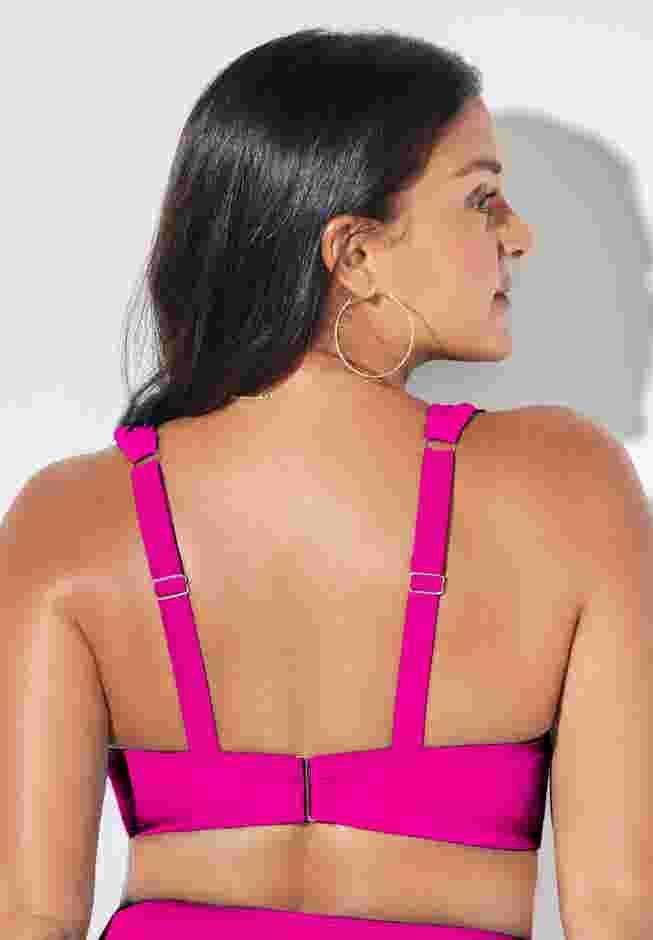 Bra Sized Drape Front Underwire Bikini Top image number 3