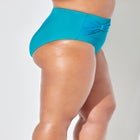 Side Knot Drape Overlay High Waist Swim Brief image number null