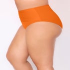 Side Knot Drape Overlay High Waist Swim Brief image number null