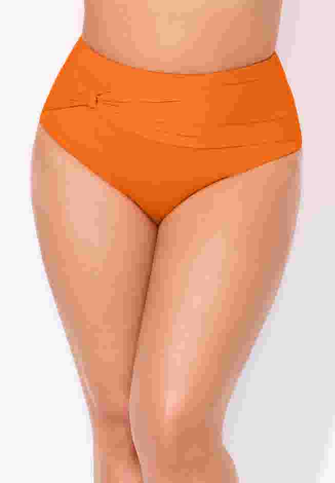 Side Knot Drape Overlay High Waist Bikini Brief image number 0