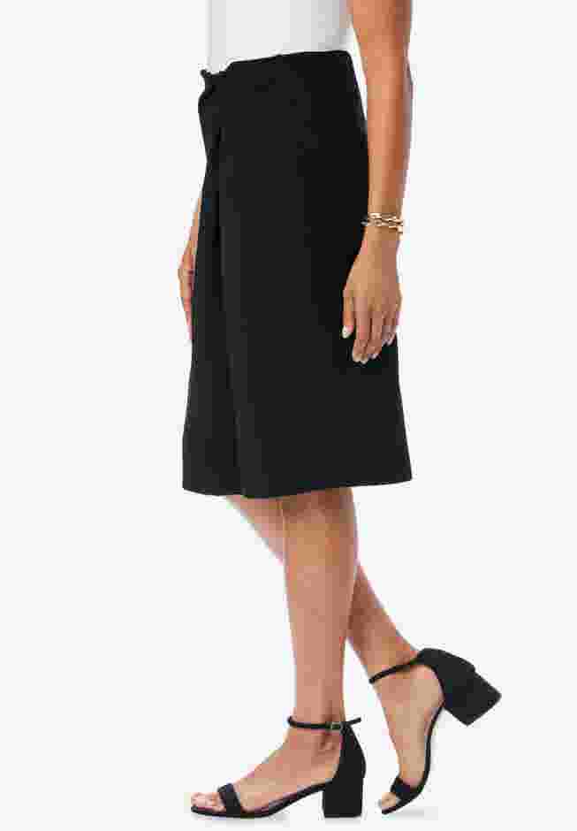 Side Knot Crepe Skirt image number 2