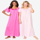 2-Pack Long Silky Gown image number null