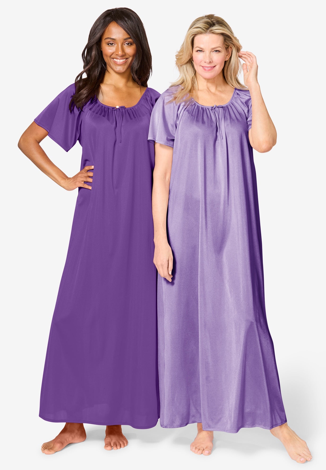 Long 2 Pack Tricot Gowns image number 0