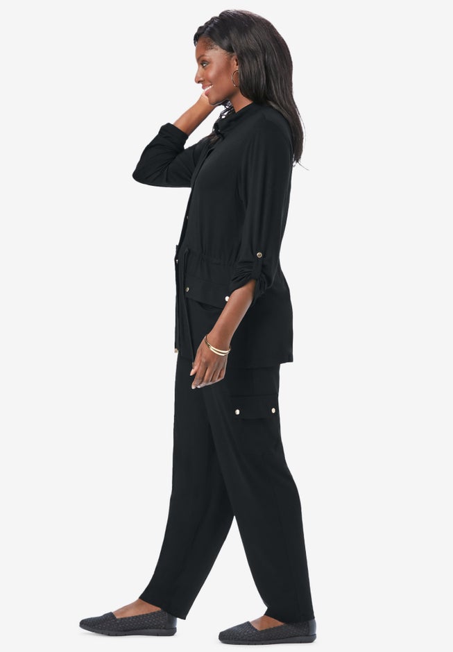 2-Piece Stretch Knit Cargo Set image number 2