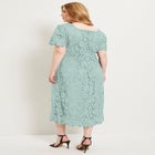 Square-Neck Lace Dress image number null