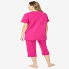 Knit Capri Sleep Set image number null