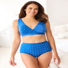 Comfort Choice&reg; Velcro Crossover Wireless Lounge Bra image number null