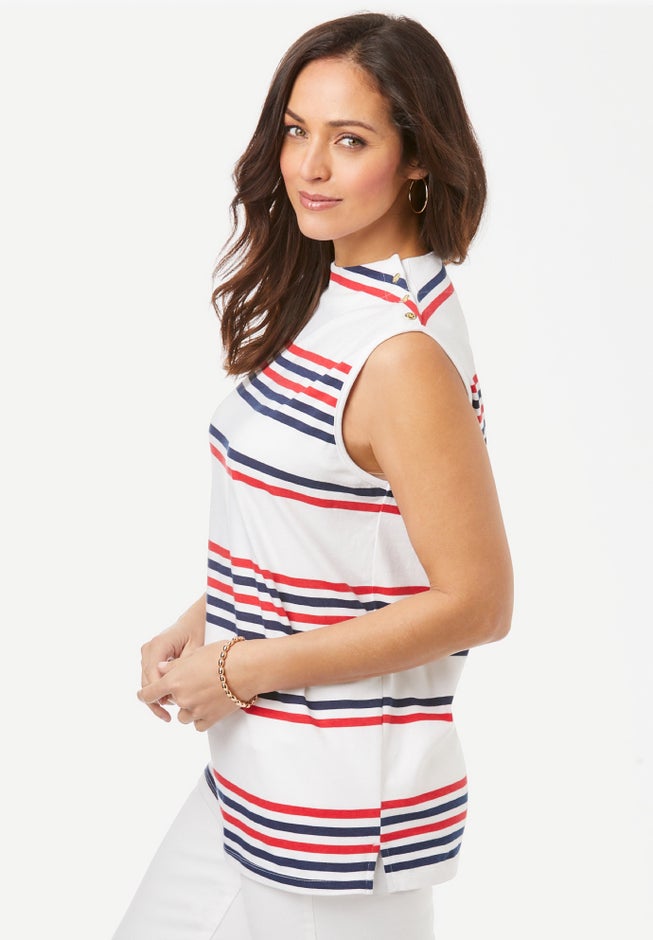 Button Neck Tank image number 2