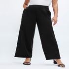 Stretch Knit Crepe Wide Leg Pant image number 0