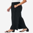 Stretch Knit Crepe Wide Leg Pant image number 1