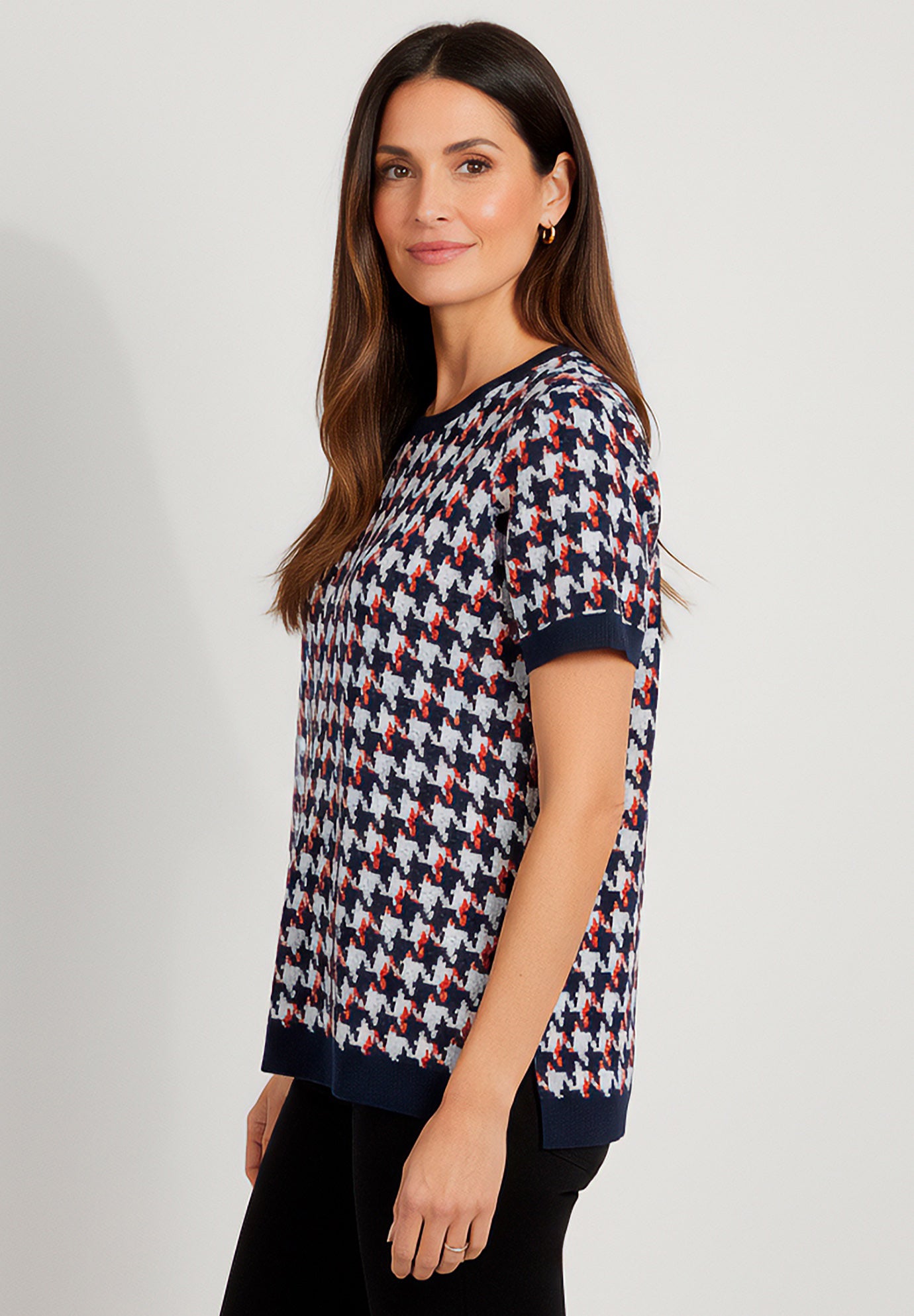 Fine Gauge Crewneck Knit Shell image number 1