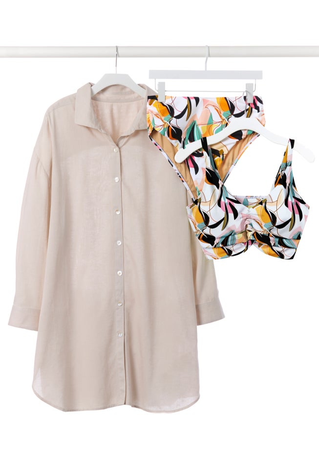 Cut Out Longline Bikini Top image number 4