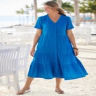 Gauze Tiered Dress image number null