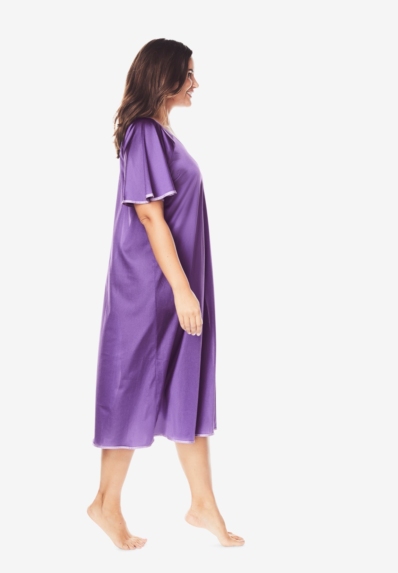 2-Pack Short Silky Gown image number 3