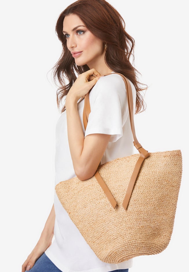 Straw Tote. image number null