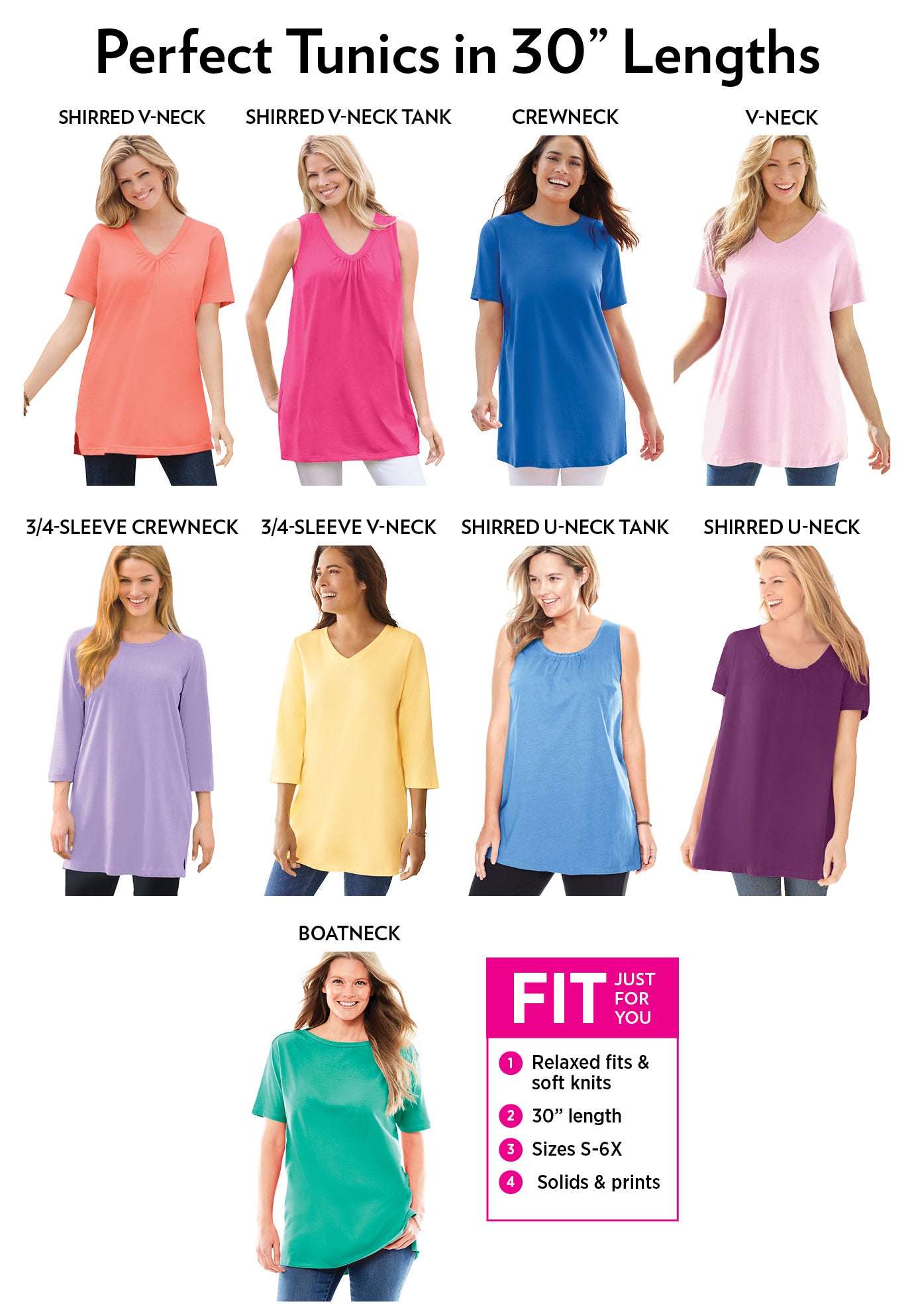 Perfect Short-Sleeve V-Neck Tunic image number 4