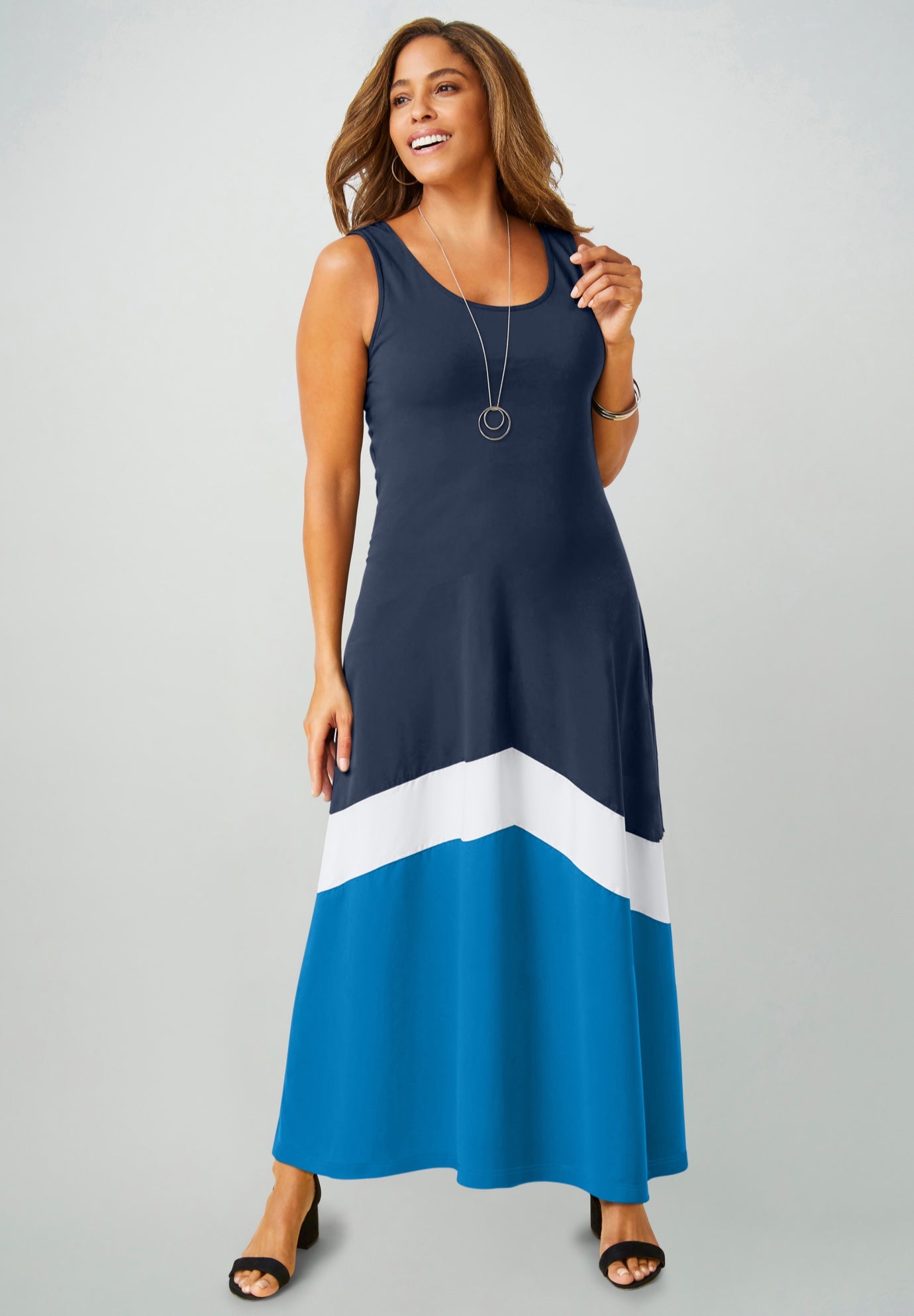 Stretch Knit Tank Maxi Dress image number 0