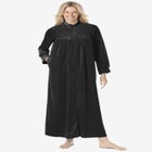 Smocked Velour Long Robe image number null