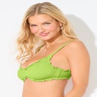Crinkle Lettuce Trim Bikini Top image number null