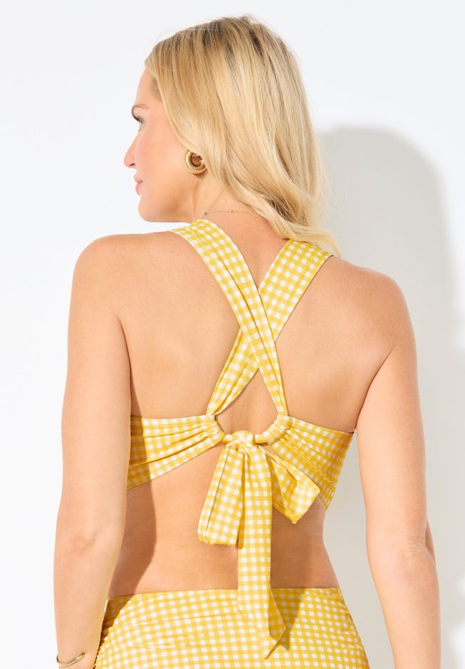 Ring Underwire Crossback Bikini Top image number 1