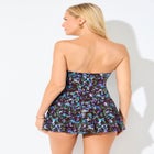 Sweetheart Ruffle Bandeau Swimdress image number null