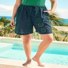 Eyelet Cotton Shorts image number 0