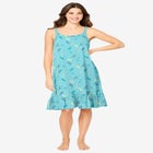 Sleeveless Knit Chemise Sleepshirt image number 0