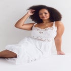 Cotton Voile Lace Maxi Dress image number null