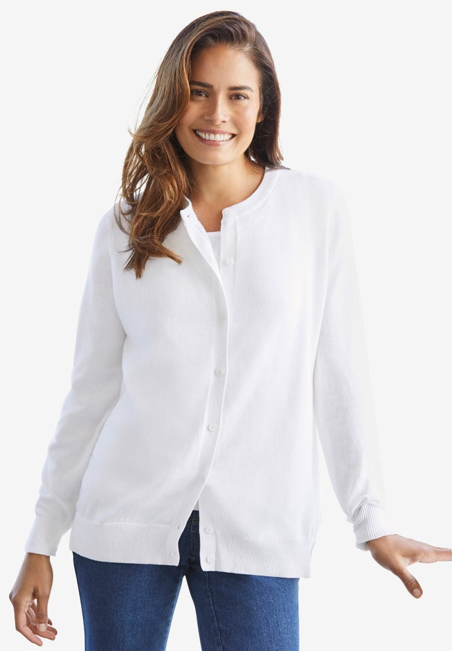 Perfect Long-Sleeve Cardigan Sweater image number 5