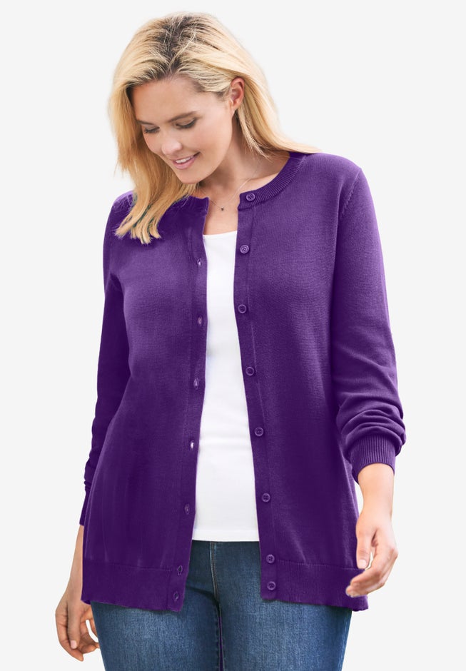 Perfect Long-Sleeve Cardigan Sweater image number 8