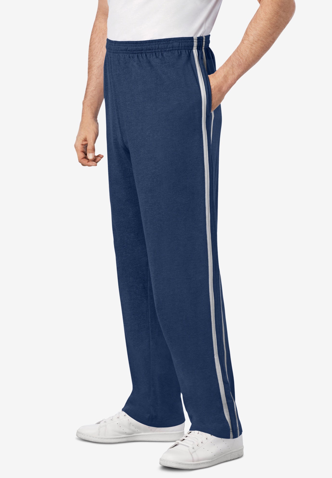 Lightweight Jersey Side-Striped Sweatpants image number 0