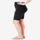 Plus Size Everyday Essential Stretch Bike Shorts image number null