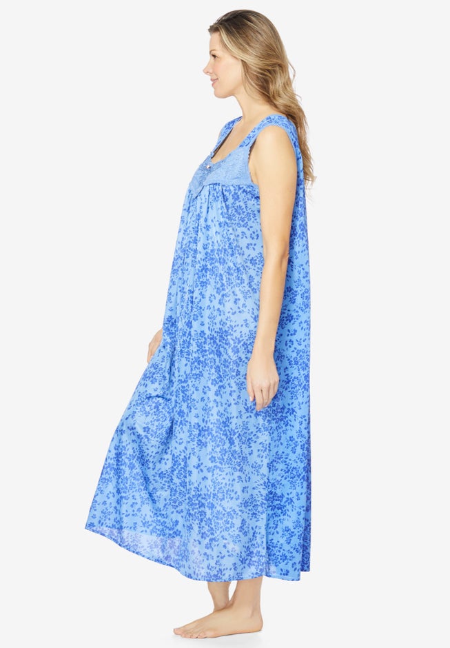 Long Tricot Knit Nightgown image number 2