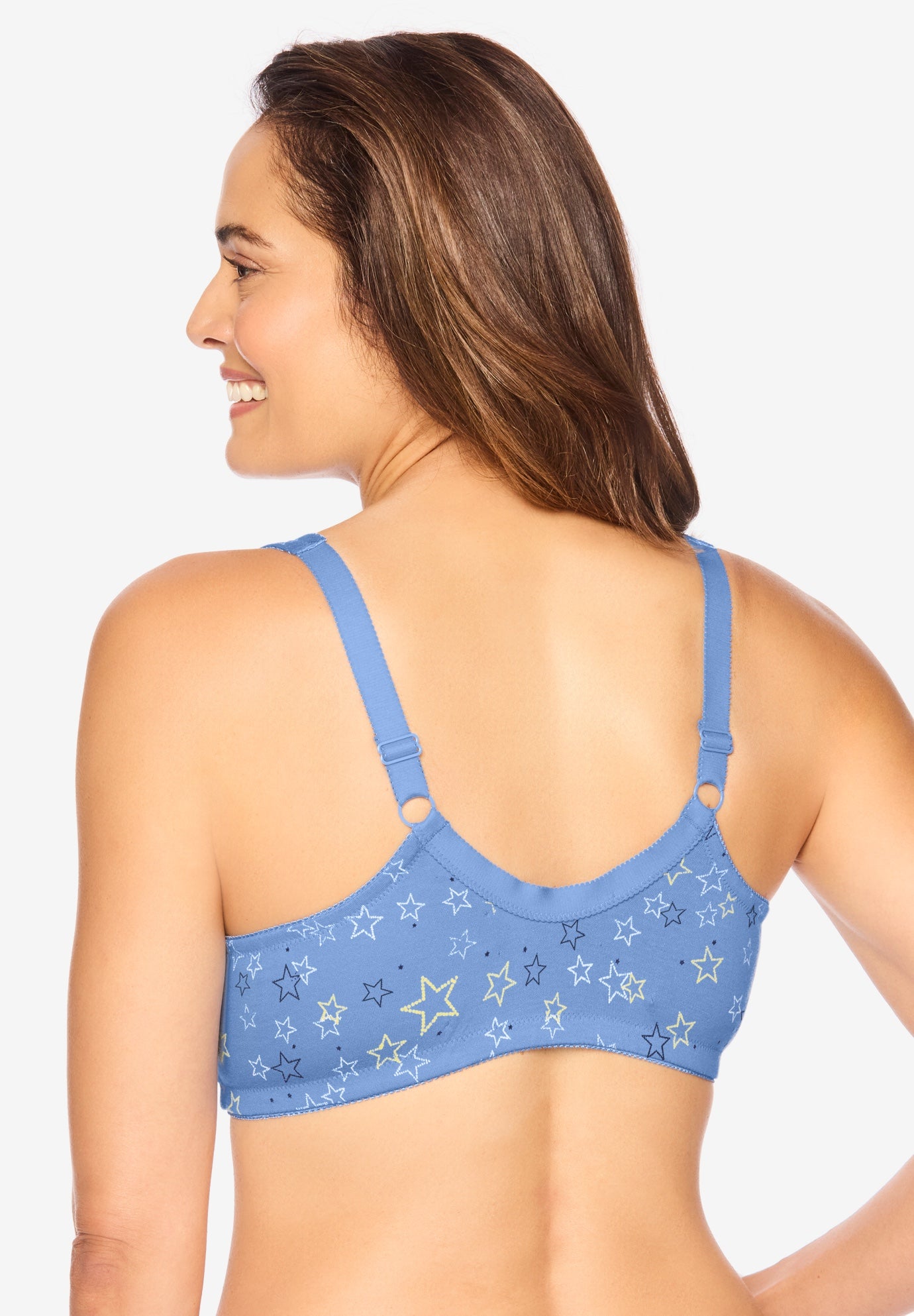 Cotton Front-Close Wireless Bra image number 1