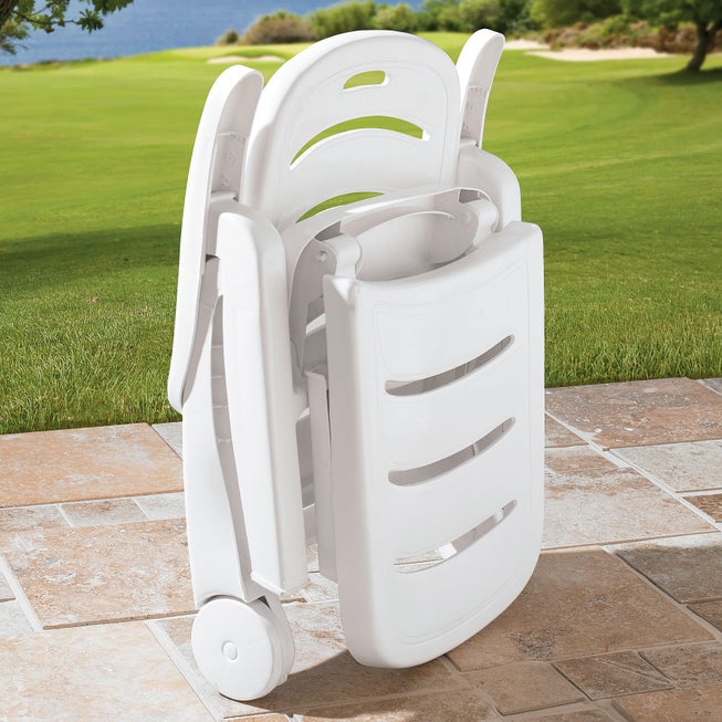 Resin Folding Lounger image number null