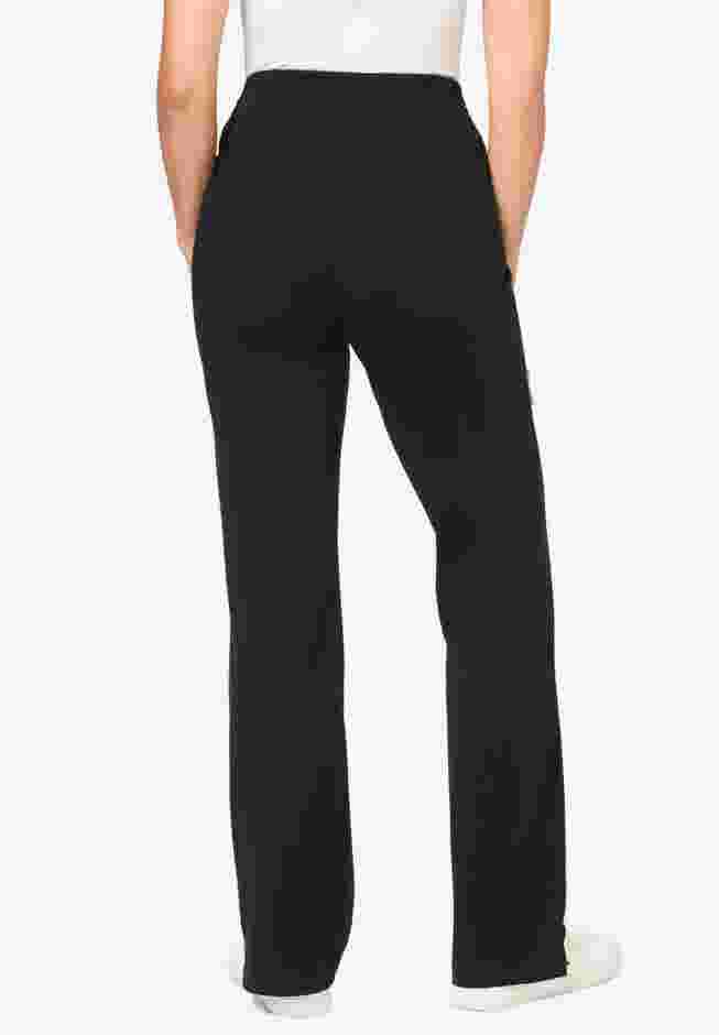 Womens Plus-Size Stretch-Cotton Knit Pull-On Bootcut Leggings image number 1
